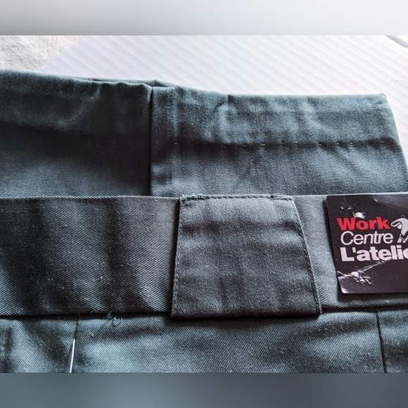 VTG Dark Green Cotton Blend Straight Leg Work Pants. Mens 36 Waist x 33 L. HP! - Picture 6 of 10
